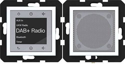 Hager Unterputz-Radio mit DAB+ und Bluetooth in Lichtweiß matt WAN6110WM - Bild 1
