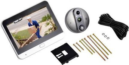 Technaxx TX-366 Digitaler Türspion mit 10,92 cm LCD-Display in Silber - Bild 1