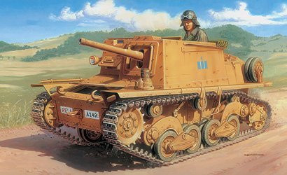Italeri Semovente L 40 da 47/32, Fahrzeuge, Braun - Bild 1