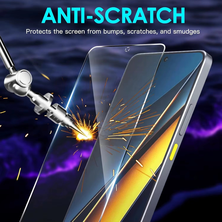 Xiaomi Panzerglas Display Schutzfolie für Poco X7 Pro 5G und weitere Modelle, Transparent, 1-4 Stück - Bild 2