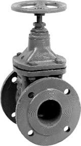 Grundfos Absperrschieber DN 100, PN 10, druckseitig, grau, aus Gusseisen - Bild 1