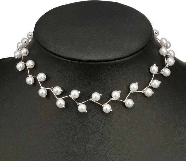 KaiTingu Jewelry Choker Halskette, weiß, Damen - Bild 1