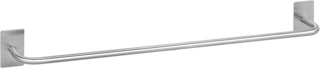 BEASY Handtuchhalter aus Edelstahl gebürstet in Silber, Montage durch Kleben, B/H/T: 64,5 x 7,4 x 7,2 cm - Bild 1