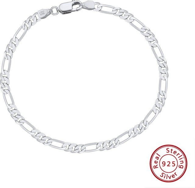 Figaro-Kettenarmband 925 Silber, Herren - Bild 1