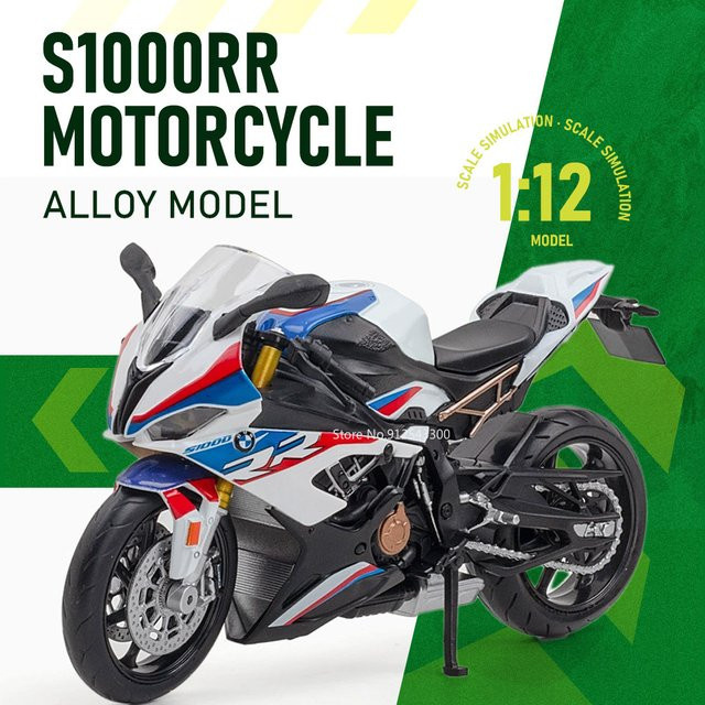 MAKEDA S1000RR CBR1000RR Automodell Spielzeug, 1:12, Metall, Gummi, Rot - Bild 1