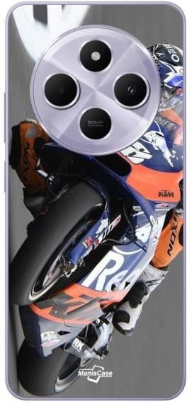 Maniacase Schutzhülle für Xiaomi Redmi 14C im Moto GP 88 Design, Schwarz und Olivgrün - Bild 1