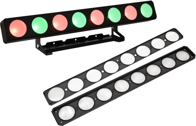 EUROLITE LED Set PMB-8 COB QCL 30W RGBW Leiste mit Diffusorscheiben in Schwarz und Multicolour - Bild 1