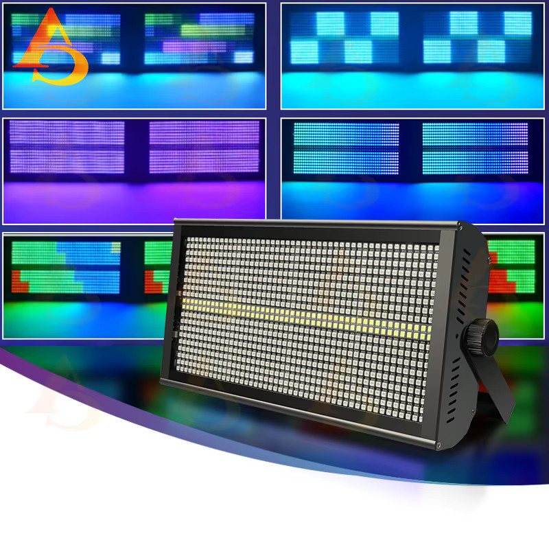 200 W LED RGBW 4 in 1 Wall Washer Bar mit 48 Zonen, DMX-Steuerung, Blitzlicht und 8000 K Weiß für DJ und Bühnenbeleuchtung, Schwarz - Bild 2