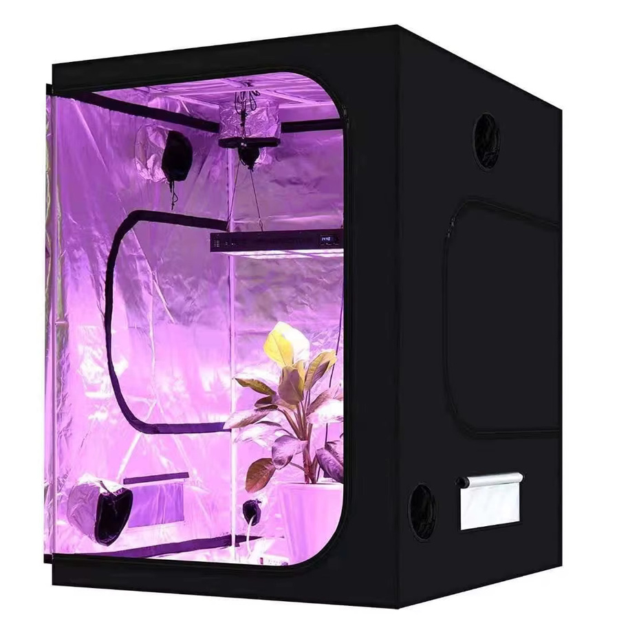 MasterGrow Hydroponisches Wachstumssystem in Schwarz mit 1000 W Vollspektrum-LED-Wachstumslicht, Growbox-Set inklusive 4-Zoll-Kanalventilatoren und Kohlefilter - Bild 2