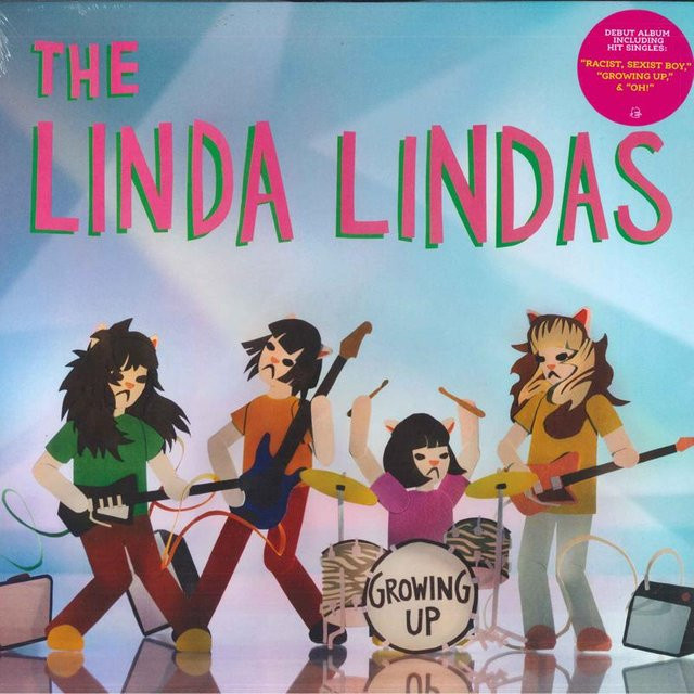 Linda Lindas - Growing Up LP Schallplatte auf pinkfarbenem Vinyl von Epitaph (2022) - Bild 1