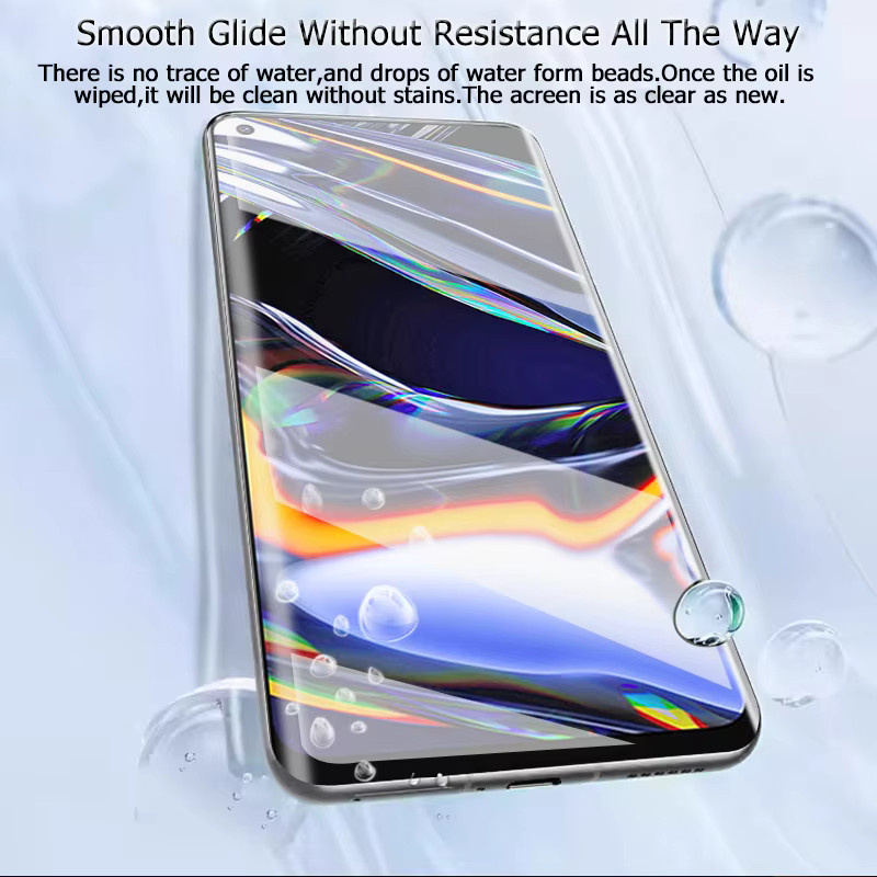 3er-Set gehärtetes Glas als Displayschutz für Realme 7 Pro, 6,4 Zoll, transparent, mit Fingerabdruck-Entsperrung und Anti-Explosions-Schutz - Bild 3