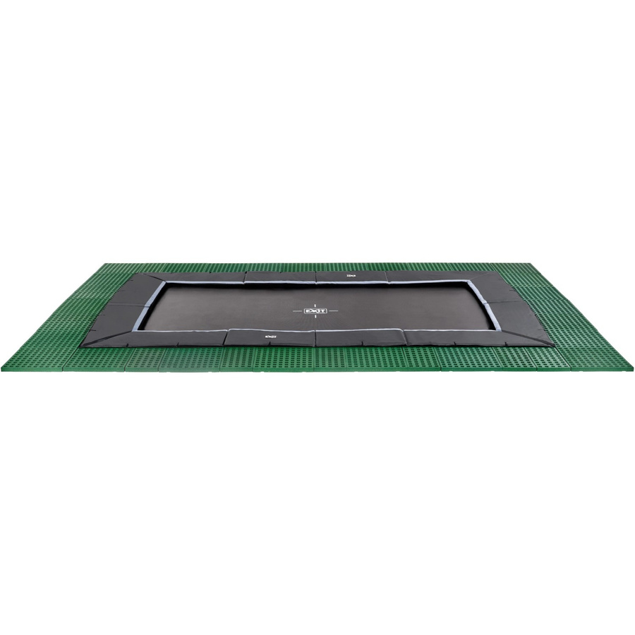 EXIT Dynamic Ebenerdiges Trampolin mit FreeZone Sicherheitsplatten, Schwarz, B/T: 458 x 275 cm - Bild 2