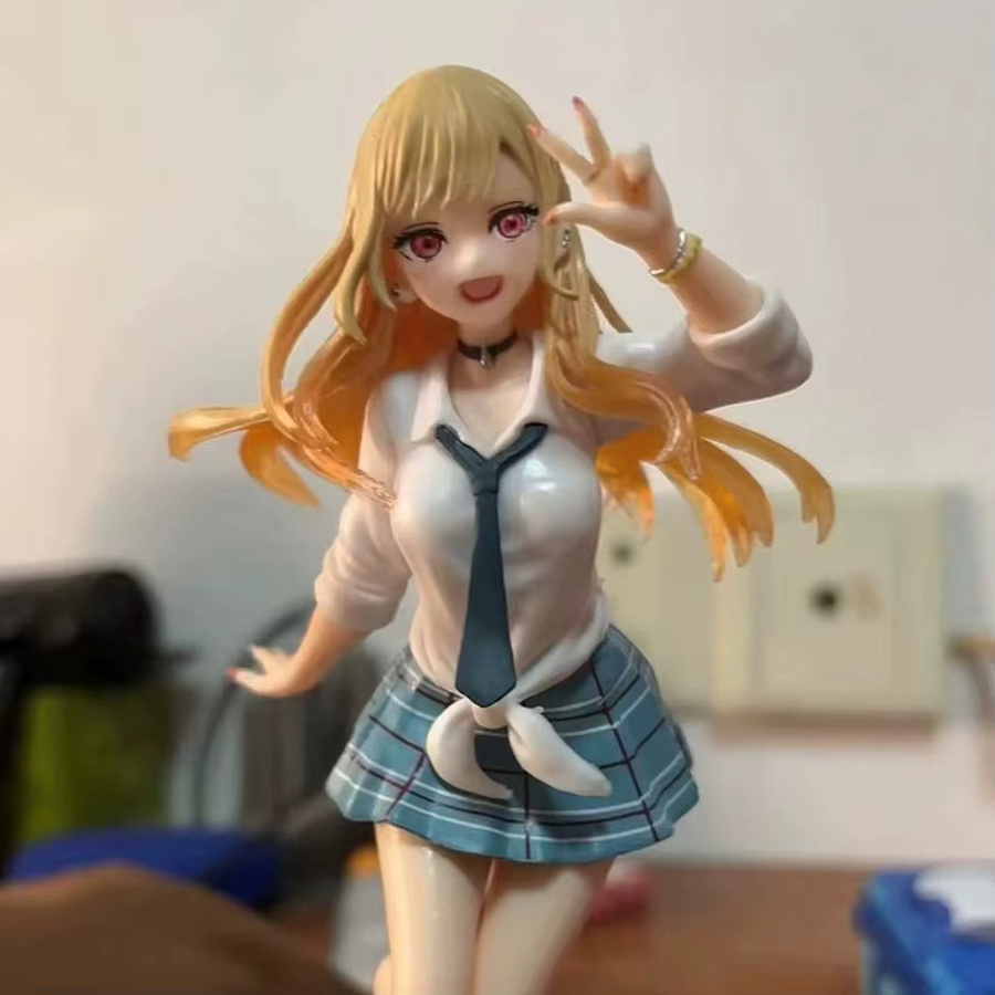 Bandai My Dress Up Darling Marin Kitakawa Uniform Anime-Figur, 18cm PVC-Modell - Bild 2