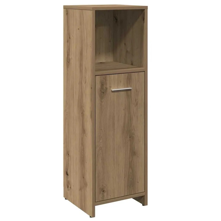 vidaXL Badschrank Artisan-Eiche, Wandmontage, Braun, B/T/H: 30 x 30 x 95 cm - Bild 2