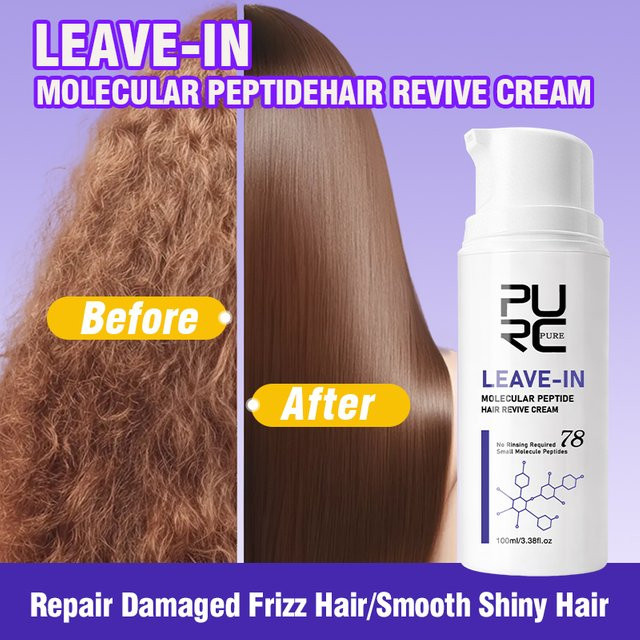 PURC Keratin Haarkur Leave-In-Haarmaske, Creme, Unisex - Bild 1