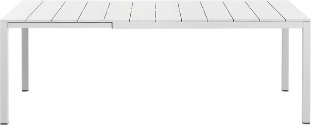 Nardi Rio Alu Ausziehtisch in Weiß aus pulverbeschichtetem Aluminium für Garten und Terrasse - Bild 1