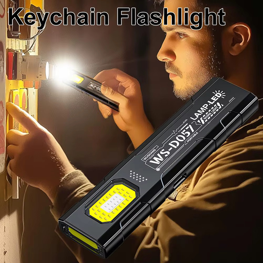 Tragbare Mini-LED-Taschenlampe in Schwarz mit 550 lm und 5 Modi für den Außenbereich - Bild 3