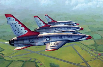 Trumpeter F-100D in Thunderbirds livery, Fahrzeuge, 1:48 - Bild 1