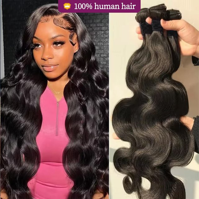 BELEXTENS Body Wave Haarextensions, 12-32 inch, 100% Echthaar - Bild 1