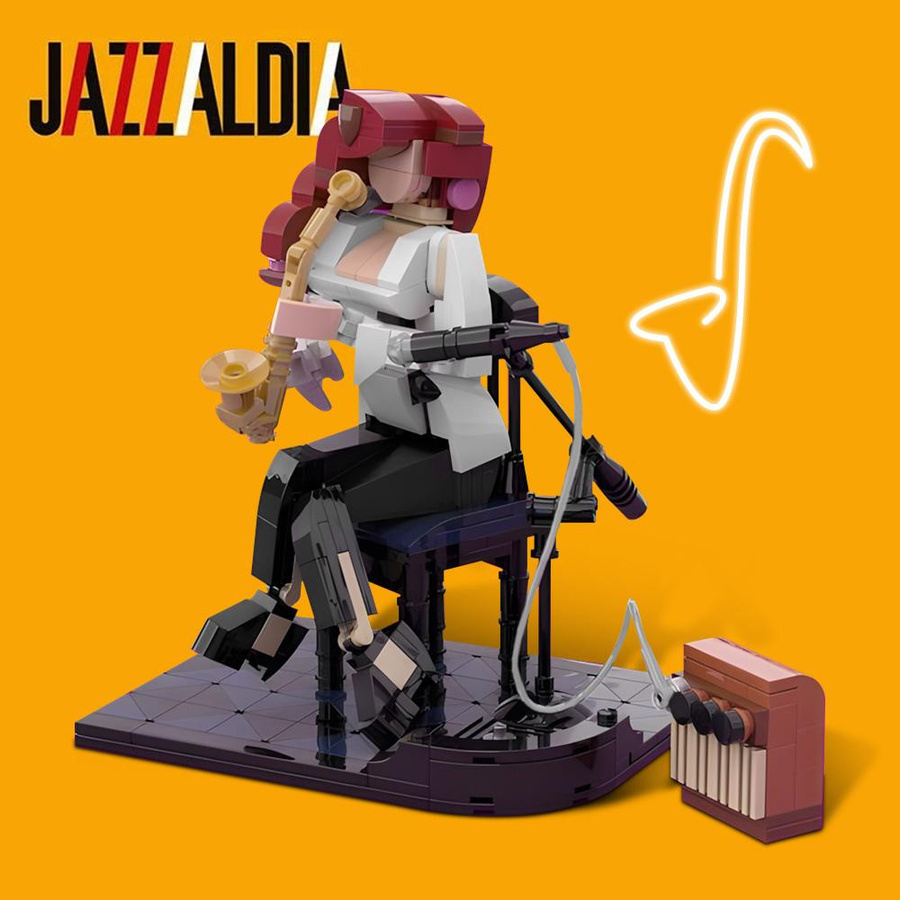 Gobricks MOC Jazz-Saxophonist Swingende Band Bausteine ab 14 Jahren - Bild 2