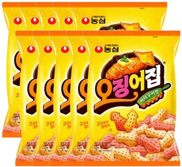 Nongshim Squid House Chips Herzhaft Butter Gegrillt 10 x 78 g - Bild 1