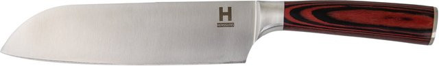 Hensslers Santoku Messer aus Edelstahl in Braun - Bild 1