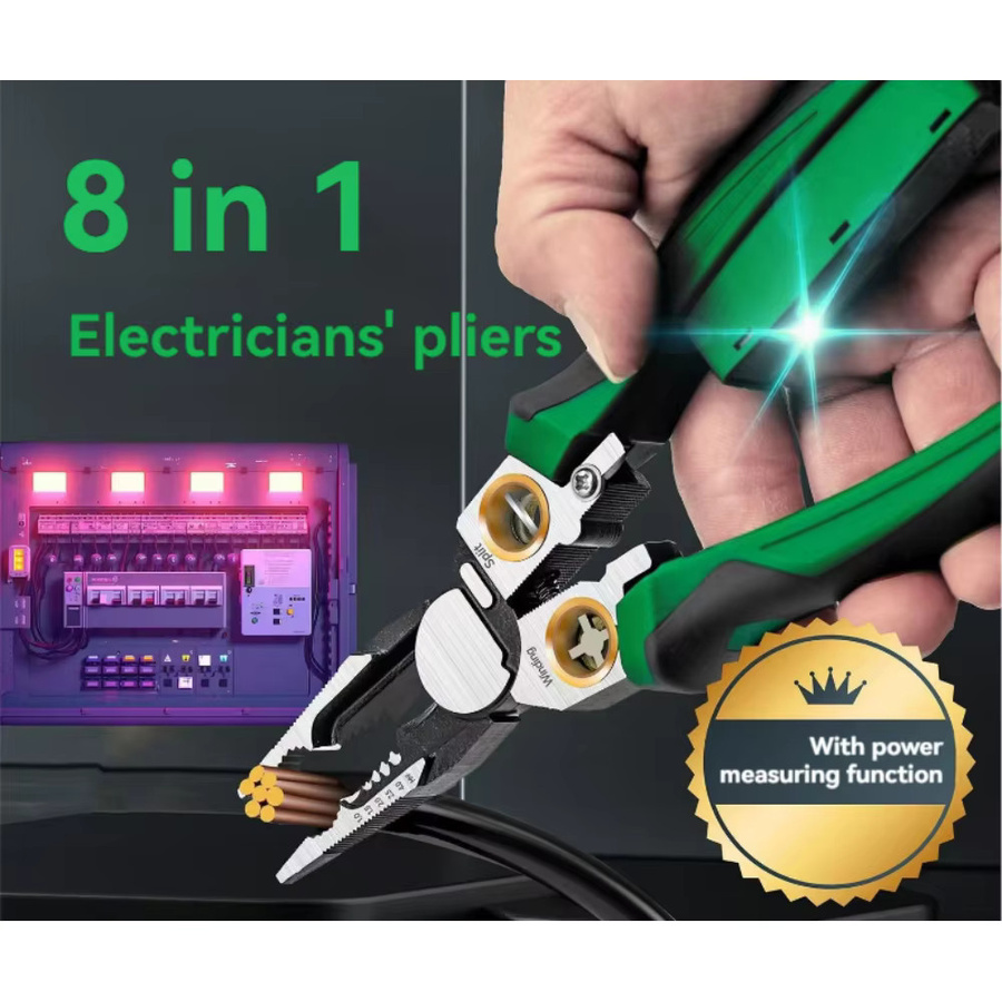 WOZOBUY Elektrische Abisolierzange und Kabelschere als Twister zum Schneiden und Ziehen von Drähten inklusive Spannungsprüferzange - Bild 3