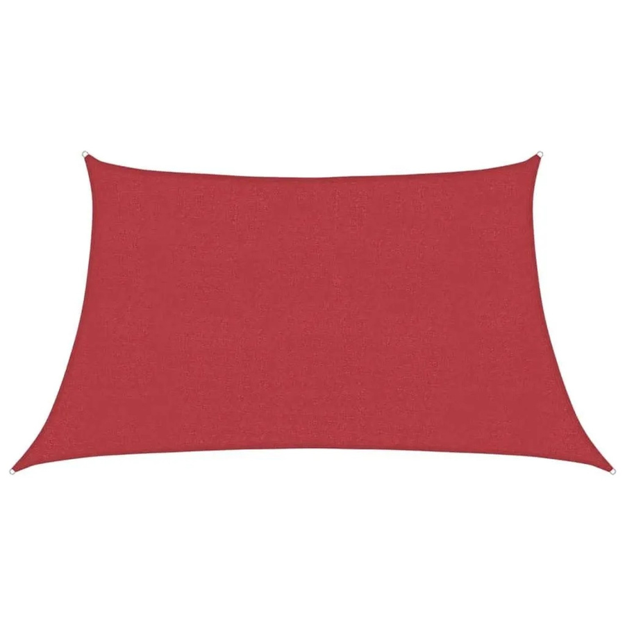 Furnicato Sonnensegel aus HDPE in Rot mit einer Fläche von 3,4 x 2 m - Bild 2