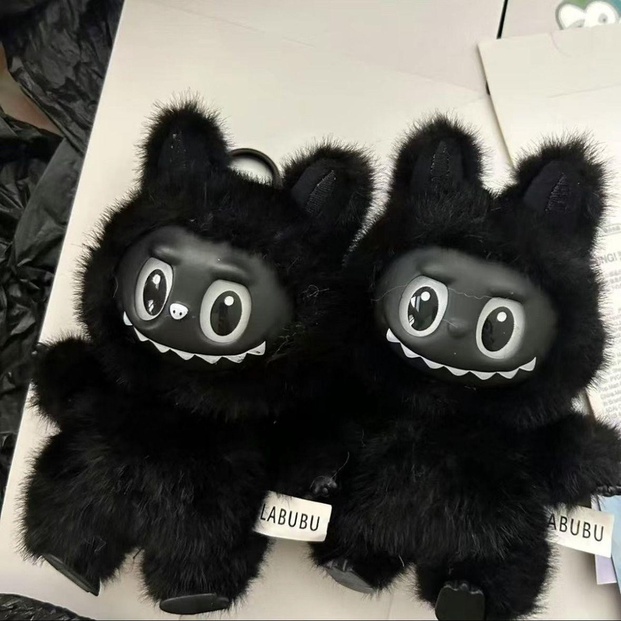 Labubu Schwarze Flauschpuppe - Bild 2