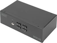 Digitus DS-12883 4 Port KVM-Umschalter HDMI 4K UHD Schwarz - Bild 1