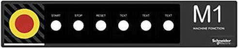 Schneider Electric ZBYLEG501001 Einlegeschild in Schwarz - Bild 1