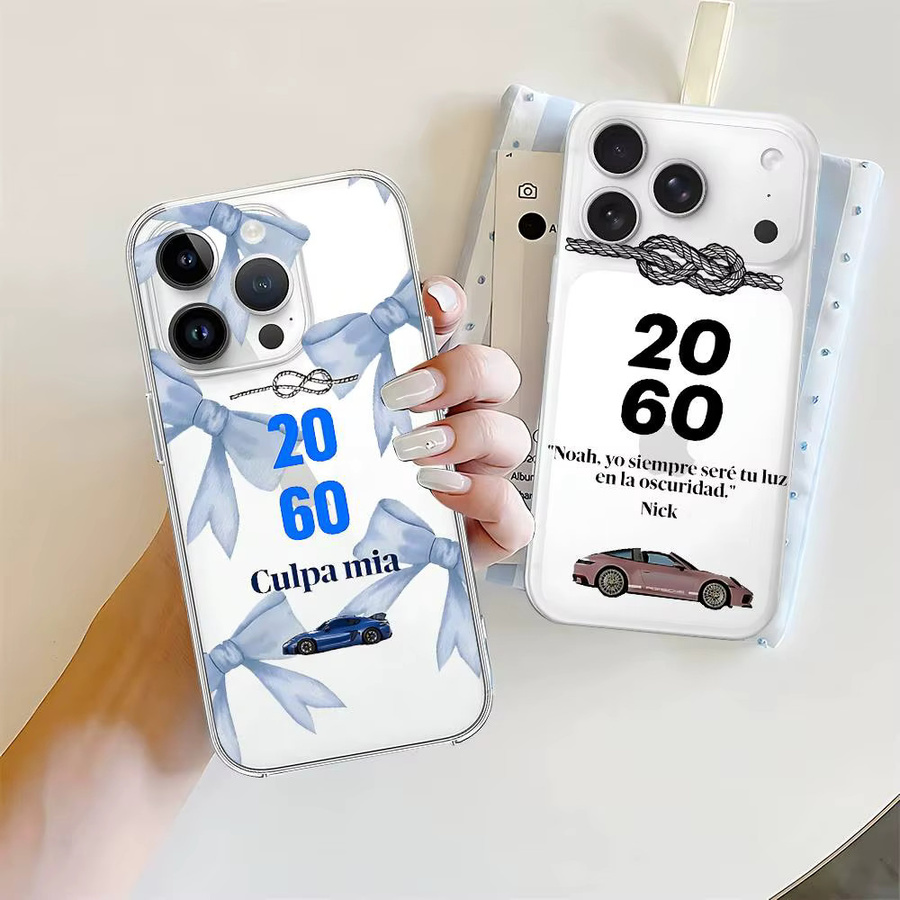 C-Culpa Mia Handyhülle Transparent Stoßfeste Schutzhülle für iPhone 11 bis iPhone 17 Pro Max - Bild 2