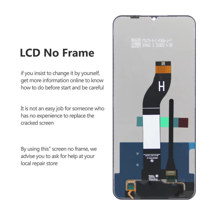 Xiaomi Poco C65 LCD-Display Baugruppe mit Touch Digitizer und Rahmen in Schwarz, 6.74 Zoll - Bild 4