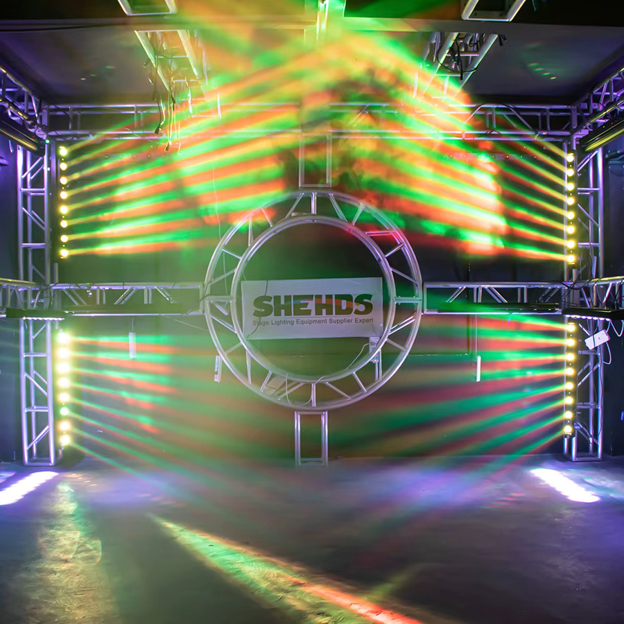 SHEHDS LED Beam Moving Head RGBW Bar Bühnenbeleuchtung mit Koffer in Schwarz - Bild 2