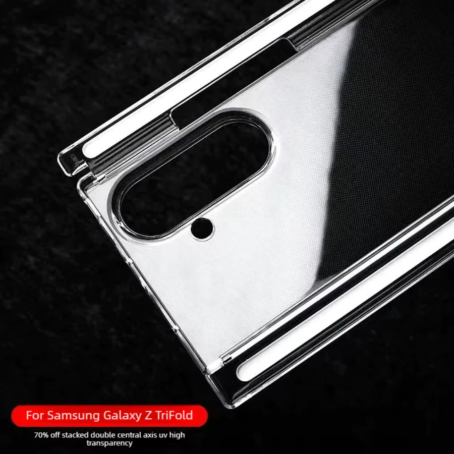 Transparente magnetische Schutzhülle für Samsung Galaxy Z TriFold 2025, stoßfeste Handyhülle mit harter Rückseite - Bild 3