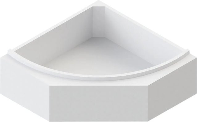 Ottofond Wannenträger Lima in Weiß, B/H/T: 156 x 60 x 156 cm - Bild 1
