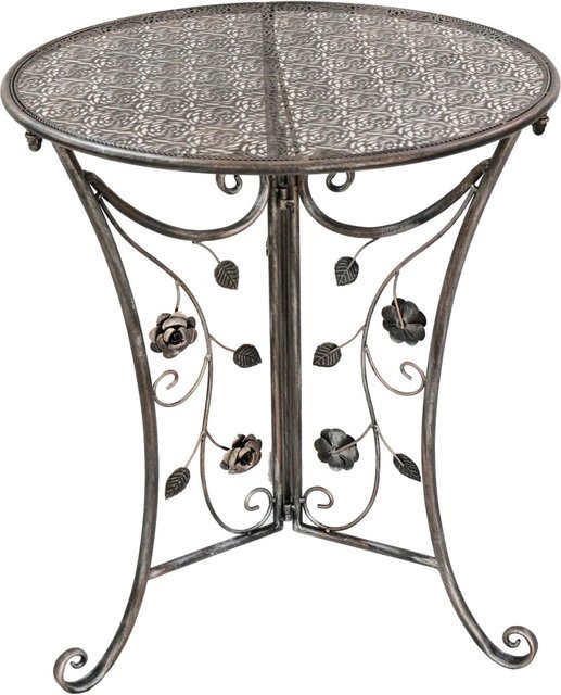 Garden Pleasure Gartentisch Pinatubo Rund Bronze Durchmesser: 60 cm - Bild 1