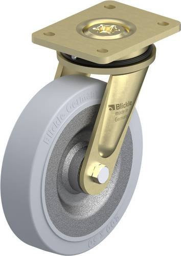 Blickle Lenkrolle LS-SE 200K-SG in Silber, Rad-Durchmesser: 200 mm, Tragfähigkeit: 600 kg - Bild 1