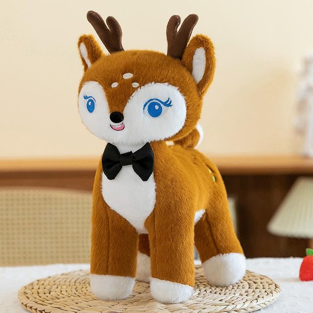 Joyful toys Sika Hirsch Puppe Plüschtier, braun, 33cm - Bild 1