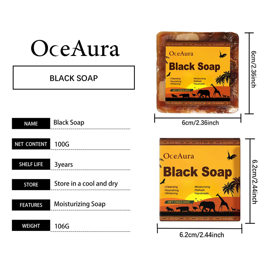 OCEAURA Schwarze Seife, Körperpflege, Unisex - Bild 6