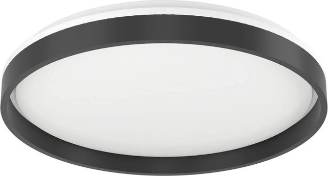 Eglo LED-Deckenleuchte Moschettino in Schwarz Weiß mit RGB/CCT, dimmbar und Fernbedienung, Durchmesser: 49,1 cm - Bild 1