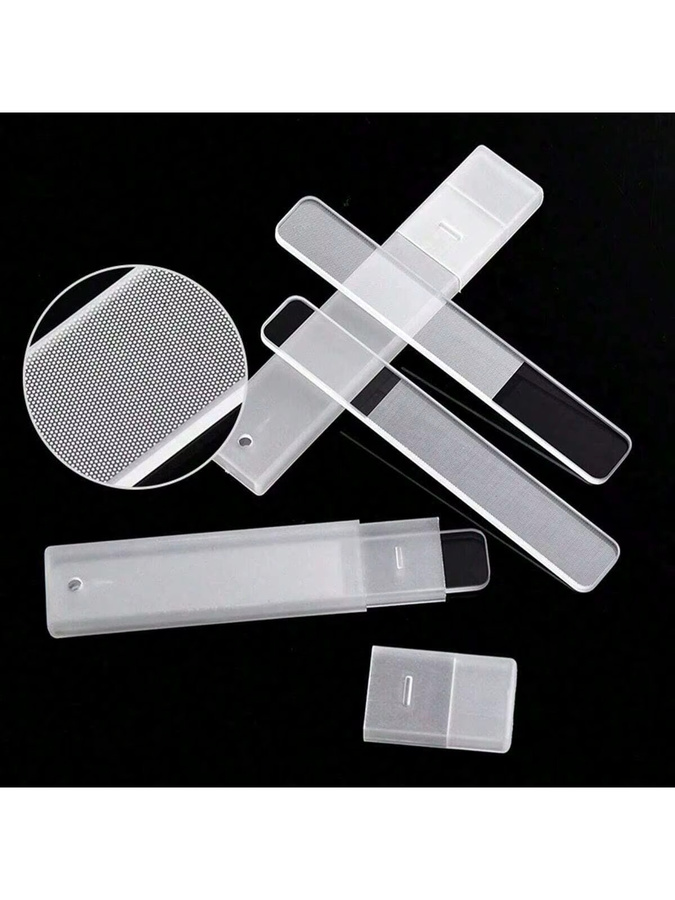 FUMOSIK Nano Glas Nagel Feilen, 3 Stück, Transparent - Bild 3