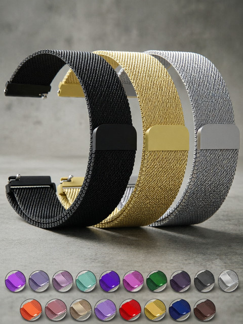 Hiyii Uhrenarmband Edelstahl, Milanaise, Unisex - Bild 1