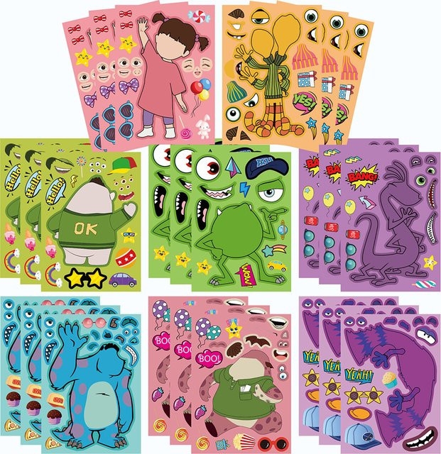 Disney Monsters University Puzzle-Aufkleber, Bunt / Mehrfarbig - Bild 1