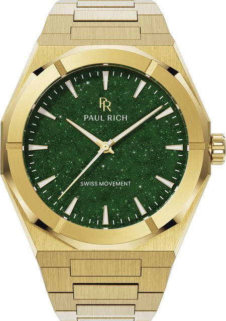 Paul Rich Herrenuhr Star Dust II, Quarz, Edelstahl, Grün, 43 mm - Bild 1