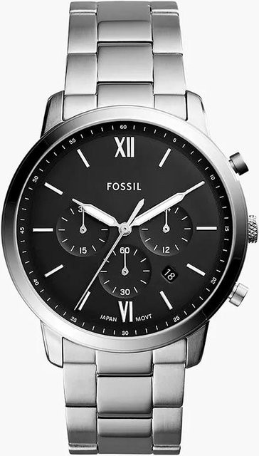 Fossil Armbanduhr Quarz, Edelstahl, Silber, Herren - Bild 1
