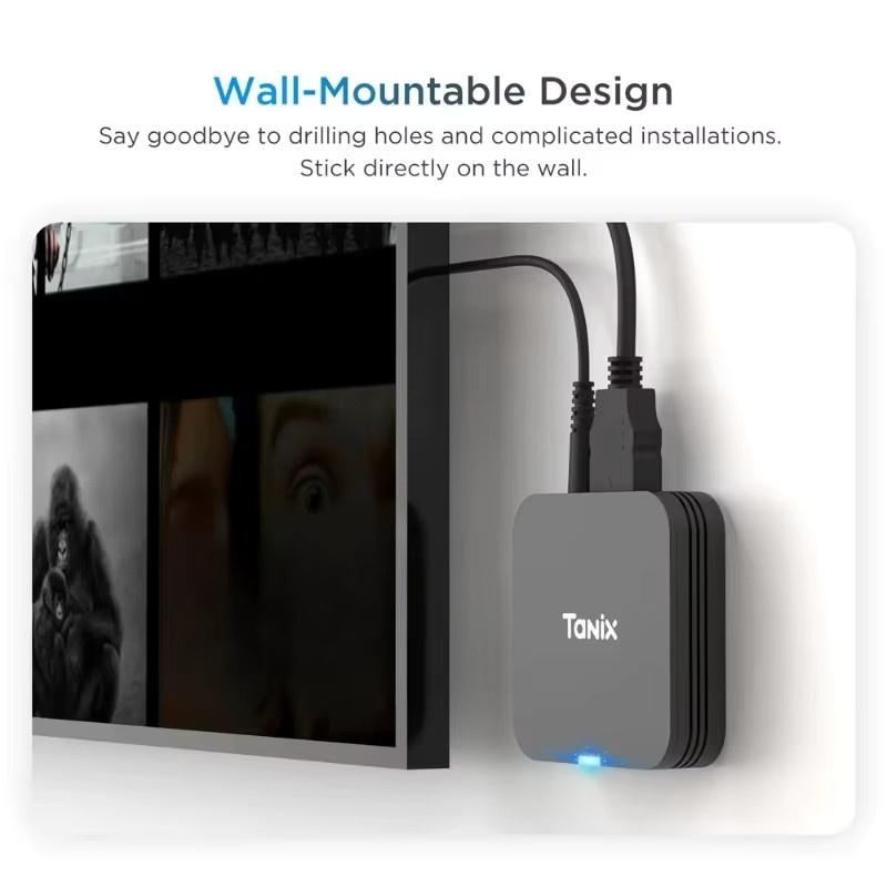 Tanix TX1 Android 10.0 TV-Box mit 2GB RAM und 16GB Speicher, 4K HDR Media Player, Allwinner H313 Prozessor, 2,4G WLAN, Schwarz - Bild 3