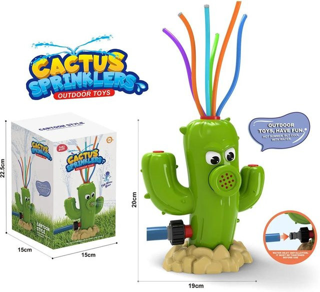 Kidsly Kaktus-Sprinkler, Wassersprühspielzeug, ab 3 Jahre - Bild 1