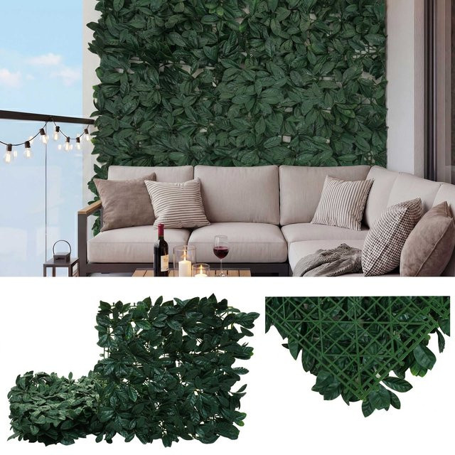 MCW Wandfliese L78 Sichtschutzhecke Lorbeer Grün, 4 Stück, B/H: 50 x 50 cm - Bild 3