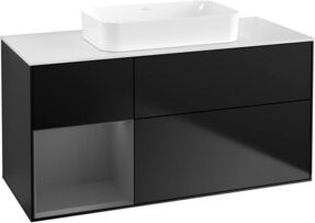 V&B Waschtischunterschrank Finion in Anthrazit lackiert, B/T: 120 x 60 cm - Bild 1